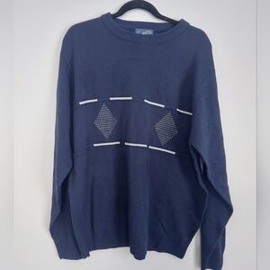 blue men's sweater large